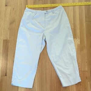 Khaki Capris Stone Cotton